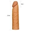 Przedłużka penisa Pleasure X Tender Penis Sleeve Brown +2.5cm